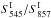 \hbox{$S_{545}^{\rm{I}}/S_{857}^{\rm{I}}$}