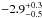 \hbox{$-2.9^{+0.3}_{-0.5}$}