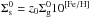\hbox{$\Sigma_{\text{s}}^{0} = z_{0}\Sigma_{\text{g}}^{0}10^{[\text{Fe}/\text{H}]}$}