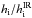 \hbox{$h_{\rm i}/h_{\rm i}^{\rm IR}$}