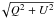 \hbox{$\!\sqrt{Q^2+U^2}$}