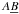 \hbox{$A\underline{B}$}