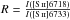 \hbox{$R = \frac{I([\ion{S}{ii}]6718)}{I([\ion{S}{ii}]6733)}$}