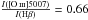\hbox{$\frac{I([\ion{O}{iii}]5007)}{I({\rm H}\beta)}=0.66$}