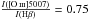 \hbox{$\frac{I([\ion{O}{iii}]5007)}{I({\rm H}\beta)}=0.75$}