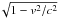 \hbox{$\!\sqrt{1-v^2/c^2}$}