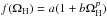 \hbox{$f(\Omega_{\rm H})=a(1 + b\Omega_{\rm H}^{p})$}