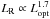 \hbox{$L_{\rm R} \propto L_{\rm opt}^{1.7} $}