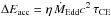 \hbox{$\Delta E_{\rm acc}=\eta\,\dot{M}_{\rm Edd}c^2\,\tau _{\rm CE}$}