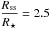 \hbox{$\dfrac{R_{\rm ss}}{R_\star}=2.5$}