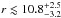 \hbox{$r\lesssim10.8_{-3.2}^{+2.5}$}