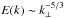 \hbox{$E(k)\sim k_{\perp}^{-5/3}$}