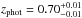 \hbox{$z_{\rm phot}=0.70^{+0.01}_{-0.01}$}