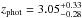 \hbox{$z_{\rm phot}=3.05^{+0.33}_{-0.28}$}