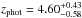\hbox{$z_{\rm phot}=4.60^{+0.43}_{-0.58}$}