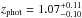 \hbox{$z_{\rm phot}=1.07^{+0.11}_{-0.10}$}