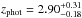 \hbox{$z_{\rm phot}=2.90^{+0.31}_{-0.18}$}