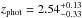 \hbox{$z_{\rm phot}=2.54^{+0.13}_{-0.33}$}