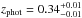 \hbox{$z_{\rm phot}=0.34^{+0.01}_{-0.01}$}