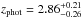 \hbox{$z_{\rm phot}=2.86^{+0.21}_{-0.26}$}