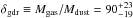 \hbox{$\delta_{\rm gdr}\equiv M_{\rm gas}/M_{\rm dust}=90^{+23}_{-19}$}