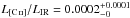 \hbox{$L_{[\ion{C}{II}]}/L_{\rm IR}=0.0002^{+0.0001}_{-0}$}