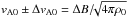 \hbox{$v_{\rm A0}\pm\Delta v_{\rm A0}=\Delta B/\!\!\sqrt{4\pi\rho_0}$}