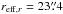 \hbox{$r_{{\rm eff},r}=23\farcs4$}