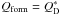 \hbox{$Q_{\rm form}=Q^*_{\rm D}$}