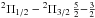 \hbox{$^{2}\Pi_{1/2}-{^{2}\Pi}_{3/2}\, \frac{5}{2}{-}\frac{3}{2}$}