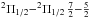 \hbox{$^{2}\Pi_{1/2}{-}{^{2}\Pi}_{1/2}\, \frac{7}{2}{-}\frac{5}{2}$}