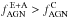 \hbox{$ f_{\rm AGN}^{\rm \, E+A} > f_{\rm AGN}^{\rm C}$}