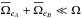 \hbox{$\overline{\Omega}_{e_A}+\overline{\Omega}_{e_B}\ll \Omega$}