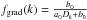 \hbox{$f_{\mathrm{grad}}(k)= \frac{b_0}{a_0D_k+ b_0}$}