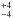 \hbox{$^{+4}_{-4}$}