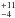 \hbox{$^{+11}_{-4}$}