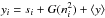 \hbox{$y_i=s_i+G(n_i^2)+\langle y \rangle$}