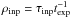 \hbox{$\ri=\tau_{\rm inp}t_{\rm exp}^{-1}$}