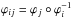 \hbox{$\varphi_{ij} = \varphi_j \circ \varphi_i^{-1}$}