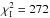 \hbox{$\chi_{\rm I}^2=272$}