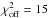 \hbox{$\chi_{\rm off}^2=15$}