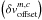 \hbox{$\left(\delta v_{\rm offset}^{m,c}\right)$}