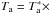 \hbox{$T_{\rm a}=T_{\rm a}^{*}\times$}