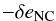 \appendix \setcounter{section}{1} \begin{equation} -\delta e_{{\rm NC}}\, \end{equation}