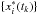 \hbox{$\{x_i^*(t_k)\}$}