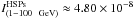 \hbox{$I^{\rm HSPs}_{(1{-}100 \ {\rm~GeV})}\approx 4.80 \times 10^{-8}$}