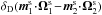\hbox{${ \delta_{\rm D} (\bm{m}_{1}^{\rm s} \!\cdot\! \bm{\Omega}_{1}^{\rm s} \!-\! \bm{m}_{2}^{\rm s} \!\cdot\! \bm{\Omega}_{2}^{\rm s}) }$}
