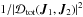 \hbox{${ 1/|\mathcal{D}_{\rm tot} (\bm{J}_{1} , \bm{J}_{2})|^{2} }$}