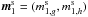 \hbox{${ \bm{m}_{1}^{\rm s} = (m_{1 ,g}^{\rm s} , m_{1, h}^{\rm s}) }$}