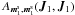 \hbox{${ A_{\bm{m}_{1}^{\rm s} , \bm{m}_{1}^{\rm s}} (\bm{J}_{1} , \bm{J}_{1}) }$}